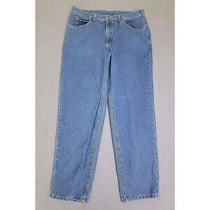 VTG Lee Jeans Mens 36x30 (34x29) Tapered Baggy High Rise Cotton Union Made USA